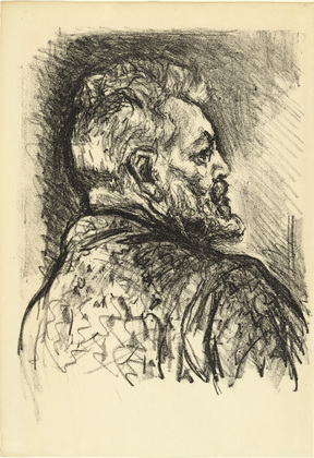 Max Slevogt. Self-Portrait (Selbstbildnis) from the exhibition catalogue Max Slevogt. Gem&auml;lde, Aquarelle, Pastelle, Zeichnungen zu seinem 60. Geburtstage (Max Slevogt. Paintings, Watercolors, Pastels, Drawings on the Occasion of his 60th Birthday). (1928)