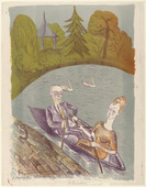 Conrad Felixm&uuml;ller. In the Rowboat (Im Ruderboot). (1920)