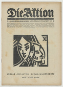 R&uuml;diger Berlit, Conrad Felixm&uuml;ller, Max Schwimmer, Eugen Hoffmann. Die Aktion, vol. 9, no. 32. August 9, 1919