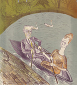 Conrad Felixm&uuml;ller. In the Rowboat (Im Ruderboot). (1920)