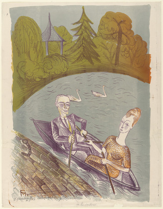 Conrad Felixm&uuml;ller. In the Rowboat (Im Ruderboot). (1920)