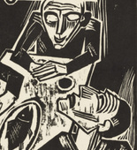 Max Pechstein. Give us this day / our daily bread (Unser t&auml;glich Brot / gieb uns heute) from The Lord's Prayer (Das Vater Unser). 1921