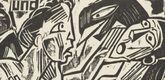 Max Pechstein. And / lead / us not / into temptation (und f&uuml;hre / uns nicht / in Versuchung) from The Lord's Prayer (Das Vater Unser). 1921