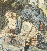 Lovis Corinth. Aline Falls (Aline kommt zu Fall) from The Queen of Golconda (Die K&ouml;nigin von Golkonde). (1920/21)