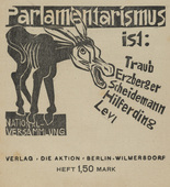 Conrad Felixm&uuml;ller. Die Aktion, vol. 10, no. 19/20. May 15, 1920