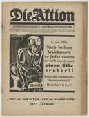 Conrad Felixm&uuml;ller. Die Aktion, vol. 10, no. 23/24. June 12, 1920