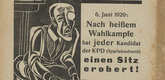 Conrad Felixm&uuml;ller. Die Aktion, vol. 10, no. 23/24. June 12, 1920