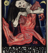 Oskar Kokoschka. Piet&agrave; (Poster for Murderer, Hope of Women). 1909
