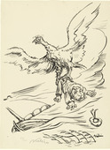 Alfred Kubin. Abduction (Entf&uuml;hrung) from the periodical Der Ararat , vol. 2, no. 2 (Feb 1921). (1921)