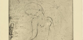 Wilhelm Lehmbruck. Seated Girl with Bent Head (Sitzendes M&auml;dchen, Kopf geneigt). (1912)