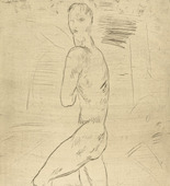 Wilhelm Lehmbruck. Striding Man (Large) (Schreitender Mann, gro&szlig;). (1914, printed 1920)