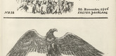 August Gaul. The Eagle (Der Adler) (front cover, folio 32) from the periodical Der Bildermann, vol. 1, no. 16 (Nov 1916). 1916