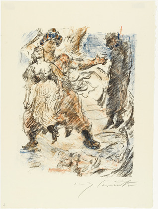 Lovis Corinth. Aline Falls into the Hands of Corsairs (Aline f&auml;llt in die Hand der Korsaren) from The Queen of Golconda (Die K&ouml;nigin von Golkonde). (1920/21)
