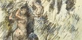 Lovis Corinth. Aline Adorned as Queen Again (Aline wird wieder als K&ouml;nigin geschm&uuml;ckt) from The Queen of Golconda (Die K&ouml;nigin von Golkonde). (1920/21)