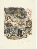 Lovis Corinth. Reunion with Aline, Now a Countess (Wiedervereinigung mit der zur Gr&auml;fin emporgestiegenen Aline) from The Queen of Golconda (Die K&ouml;nigin von Golkonde). (1920/21)