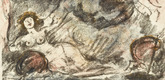 Lovis Corinth. Reunion with Aline, Now a Countess (Wiedervereinigung mit der zur Gr&auml;fin emporgestiegenen Aline) from The Queen of Golconda (Die K&ouml;nigin von Golkonde). (1920/21)