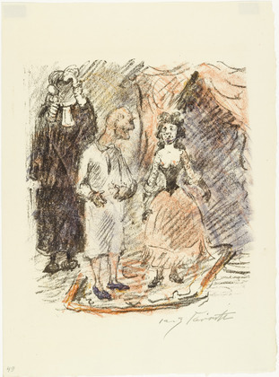 Lovis Corinth. Aline and the President (Aline und der Pr&auml;sident) from The Queen of Golconda (Die K&ouml;nigin von Golkonde). (1920/21)