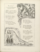 Ernst Barlach. Brothers (Br&uuml;der), illustration to Christian Morgenstern's poem "We Have Found a Path" (Wir fanden einen Pfad) (border, 4th song, folio 42) from the periodical Der Bildermann, supplement to vol. 1, no. 7 (Jul 1916). 1916
