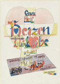 Johannes Itten. Saying (Spruch) from the portfolio New European Graphics, 1st Portfolio: Masters of the State Bauhaus, Weimar, 1921 (Neue europäische Graphik, 1. Mappe: Meister des Staatlichen Bauhauses in Weimar, 1921). (1921)