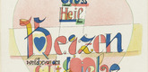 Johannes Itten. Saying (Spruch) from the portfolio New European Graphics, 1st Portfolio: Masters of the State Bauhaus, Weimar, 1921 (Neue europ&auml;ische Graphik, 1. Mappe: Meister des Staatlichen Bauhauses in Weimar, 1921). (1921)
