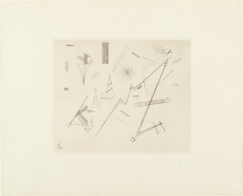 Vasily Kandinsky. Etching for Circle of Friends of the Bauhaus (Radierung f&uuml;r den Kreis der Freunde des Bauhauses). 1932