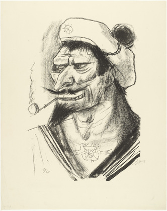 Otto Dix. Mediterranean Sailor (S&uuml;dlicher Matrose). 1923