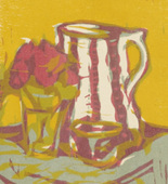 Ernst Ludwig Kirchner. Still Life (Stilleben) from the portfolio Br&uuml;cke 1908. 1907, published 1908