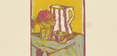 Ernst Ludwig Kirchner. Still Life (Stilleben) from the portfolio Br&uuml;cke 1908. 1907, published 1908
