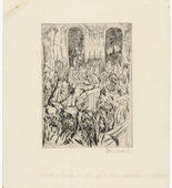 Jakob Steinhardt. Synagogue (Bethaus). (1913)