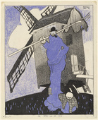 Lyonel Feininger. The Miller and His Child (Der M&uuml;ller und sein Kind). 1907
