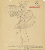 Oskar Schlemmer. Dancer in White (T&auml;nzerin in Weiss) from Notes and Sketches for the Triadic Ballet (Das triadische Ballett). (c. 1938)