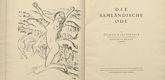Max Pechstein. Untitled (frontispiece) from Die Saml&auml;ndische Ode (The Samland Ode). 1918 (executed 1917)