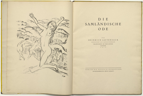 Max Pechstein. Untitled (frontispiece) from Die Saml&auml;ndische Ode (The Samland Ode). 1918 (executed 1917)