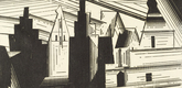 Lyonel Feininger. Old Gables in L&uuml;neburg (Die Giebel in L&uuml;neburg). 1924