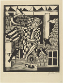 Gerhard Marcks. The Owl (Die Eule) from the portfolio New European Graphics, 1st Portfolio: Masters of the State Bauhaus, Weimar, 1921 (Neue europäische Graphik, 1. Mappe: Meister des Staatlichen Bauhauses in Weimar, 1921). 1921
