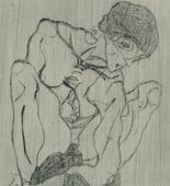 Egon Schiele. Sorrow (K&uuml;mmernis) from The Graphic Work of Egon Schiele (Das Graphische Werk von Egon Schiele). (1914, published 1922)