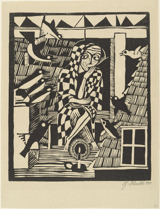 Gerhard Marcks. The Owl (Die Eule) from the portfolio New European Graphics, 1st Portfolio: Masters of the State Bauhaus, Weimar, 1921 (Neue europ&auml;ische Graphik, 1. Mappe: Meister des Staatlichen Bauhauses in Weimar, 1921). 1921