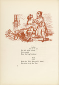 Oskar Kokoschka. Job Before Anima's Door (Hiob vor der T&uuml;re Animas) (in-text plate, page 14) from Hiob (Job). 1917 (executed 1916/17)