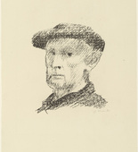Gerhard Marcks. Self-portrait (with Cap) [Selbstbildnis (mit M&uuml;tze)]. (1948)
