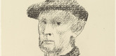 Gerhard Marcks. Self-portrait (with Cap) [Selbstbildnis (mit M&uuml;tze)]. (1948)