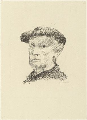 Gerhard Marcks. Self-portrait (with Cap) [Selbstbildnis (mit M&uuml;tze)]. (1948)