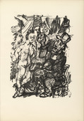 Oskar Kokoschka. Job and the Maidens (Hiob und die Fr&auml;uleins) (plate, page 35) from Hiob (Job). 1917 (executed 1916/17)