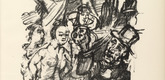 Oskar Kokoschka. Job and the Maidens (Hiob und die Fr&auml;uleins) (plate, page 35) from Hiob (Job). 1917 (executed 1916/17)