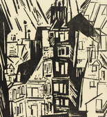 Lyonel Feininger. Paris Houses (Pariser H&auml;user) annual print for the Gesellschaft der Erfurter Museumsfreunde (Society for the Friends of the Erfurt Museum). 1920 (published 1927)