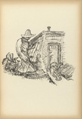 Alfred Kubin. Gardener (G&auml;rtner) from Ein neuer Totentanz (A New Dance of Death). 1947 (reproduced drawing executed 1938)