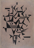 Vasily Kandinsky. Lightly Touching [also known as "Lightly Touched"] (Leicht ber&uuml;hrt). 1931