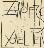 Lyonel Feininger. Title page (Titelblatt) from the portfolio Twelve Woodcuts by Lyonel Feininger (Zw&ouml;lf Holzschnitte von Lyonel Feininger). (1920)