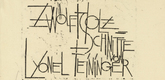 Lyonel Feininger. Title page (Titelblatt) from the portfolio Twelve Woodcuts by Lyonel Feininger (Zw&ouml;lf Holzschnitte von Lyonel Feininger). (1920)