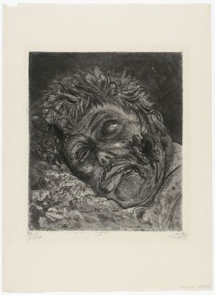 Otto Dix. Dead Man (St. Cl&eacute;ment) [Toter (St. Cl&eacute;ment)] from The War (Der Krieg). (1924)