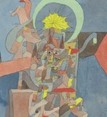 Paul Klee. Demon above the Ships (D&auml;mon &uuml;ber den Schiffen). 1916